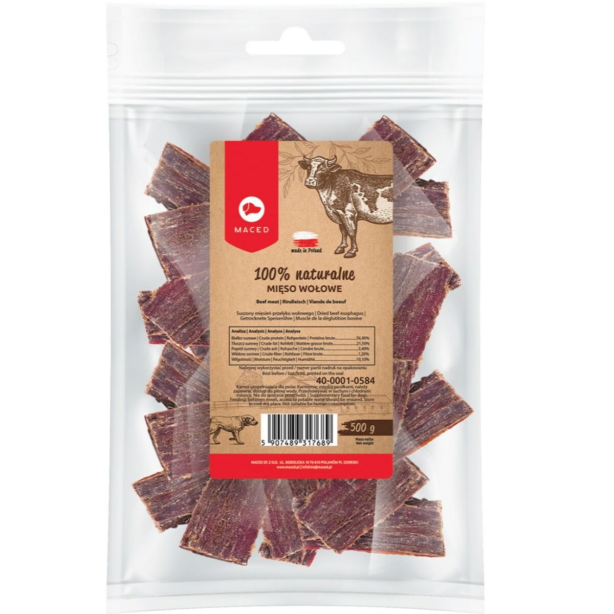 Koera suupiste Maced Vasikaliha Veiseliha 500 g